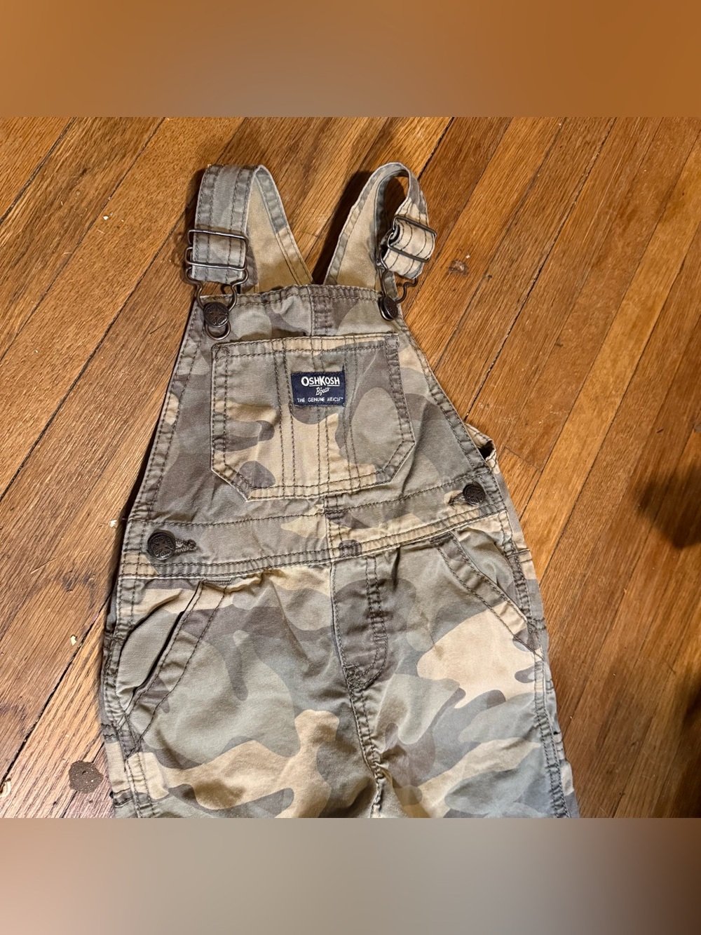 OshKosh B'gosh Vintage Baby Boys’ Camo Overalls - Size 24 Months